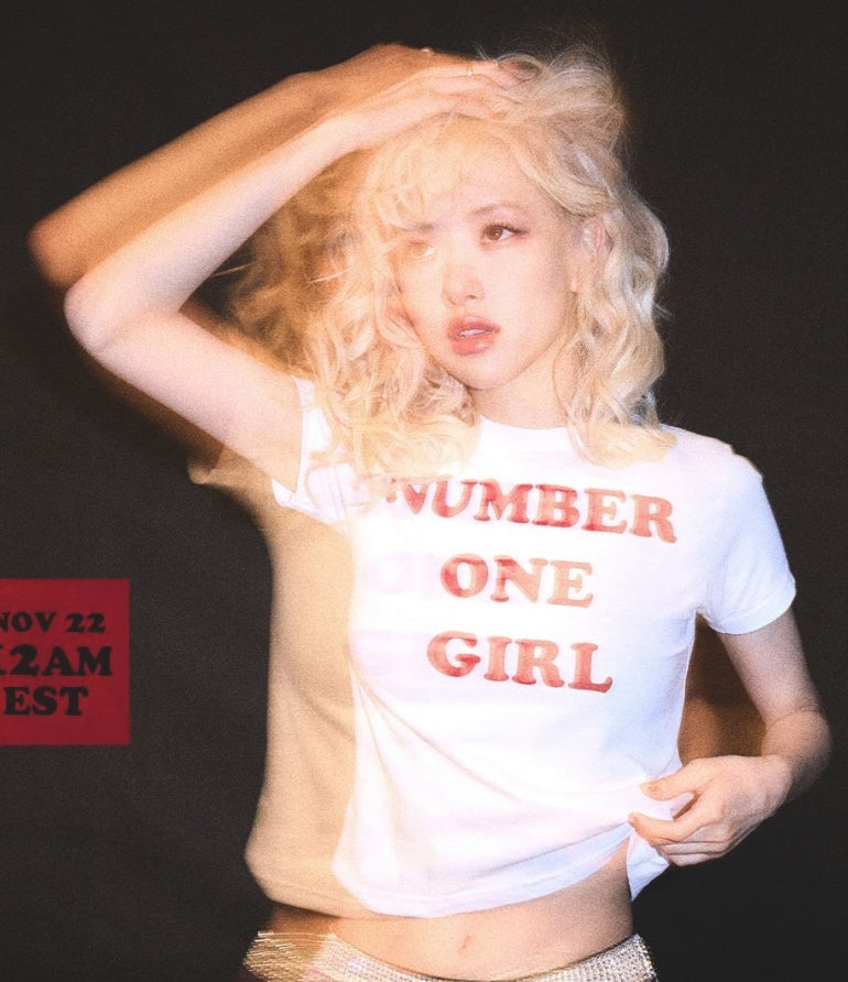 White Number One Girl T-Shirt