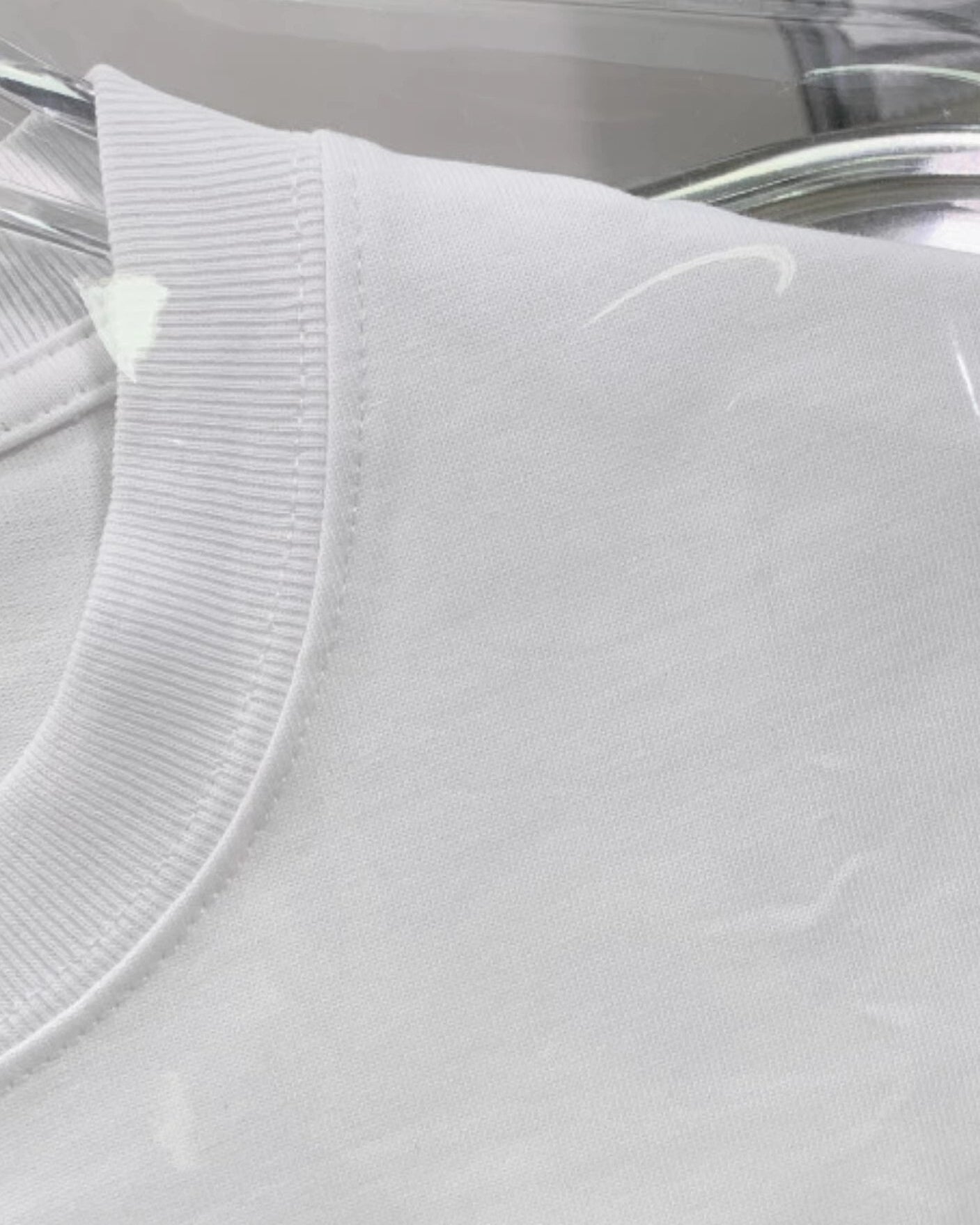 White Ombre Heart Print T-Shirt