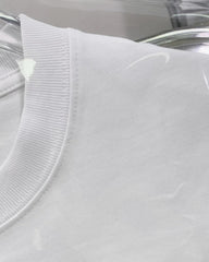 White Ombre Heart Print T-Shirt