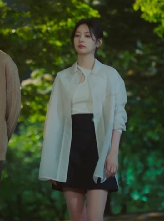 White Oversized Basic Shirt