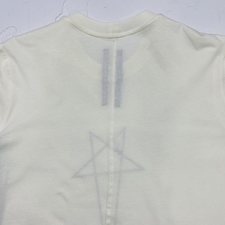 White Pentagram Print Tank Top
