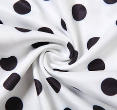 White Polka Dots Halter Top