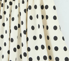 White Polka Dots Ballon Skirt