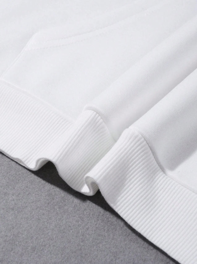 White Satellite Print Sweatshirt