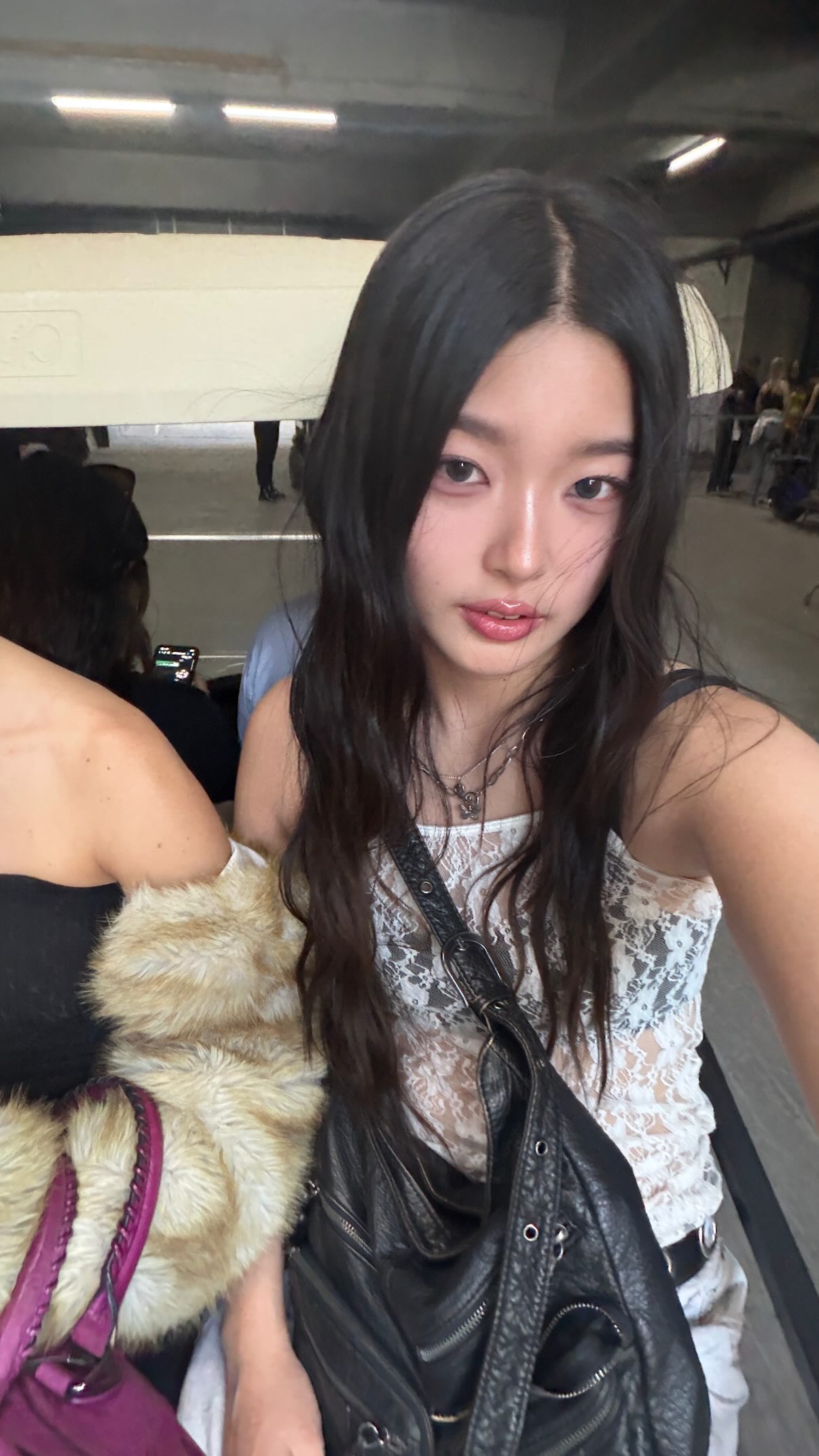 White See-Through Lace Sling Top