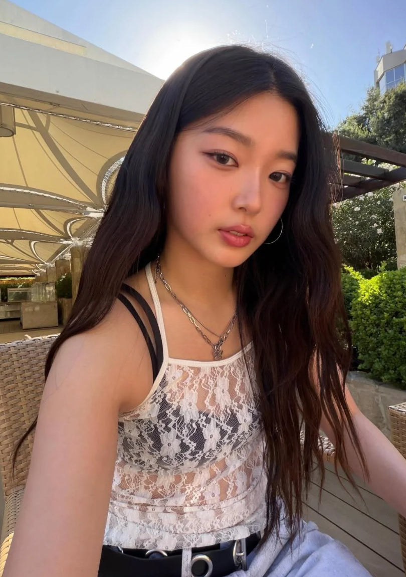 White Sheer Summer Lace Top