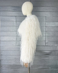 White Short Fur Glam Jacket