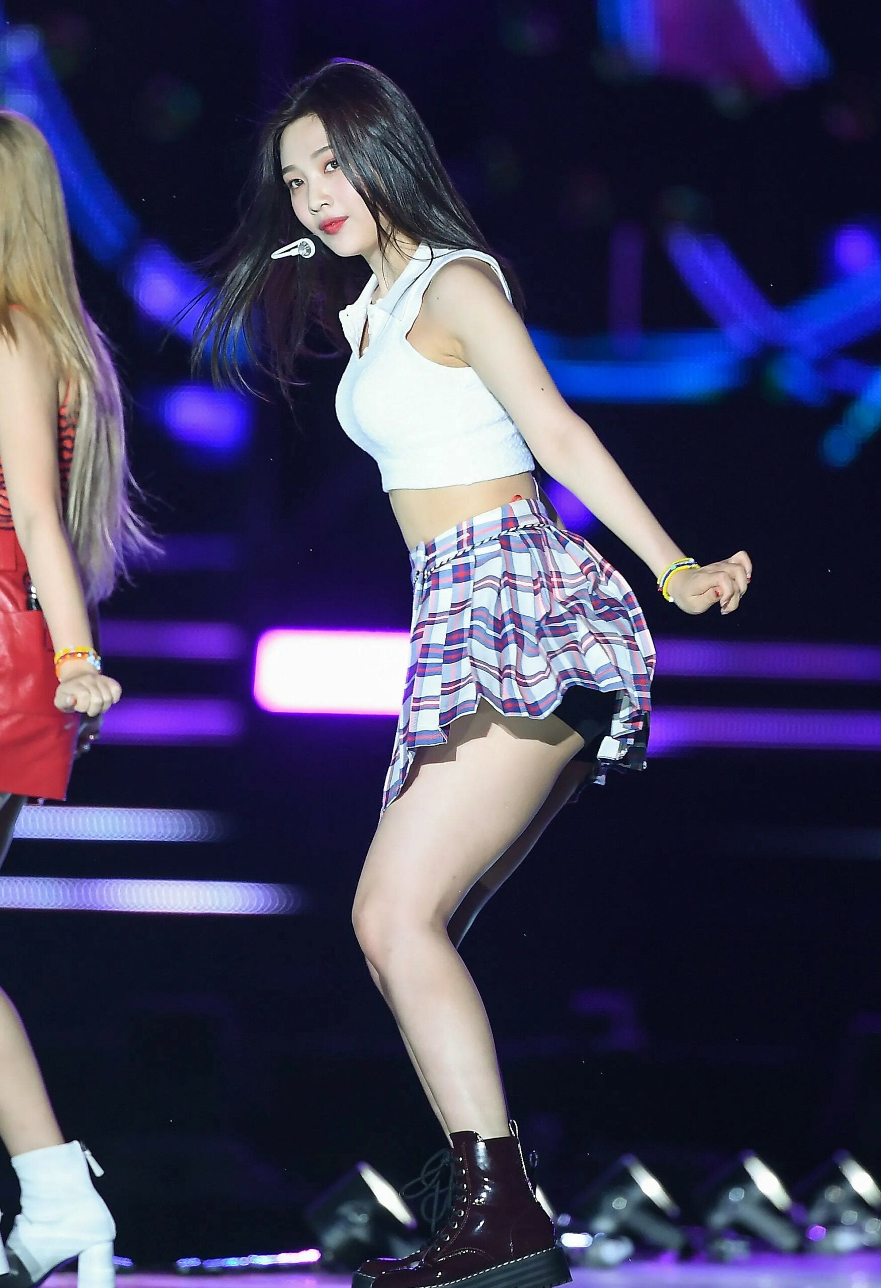 White Sleeveless Collared Crop Top