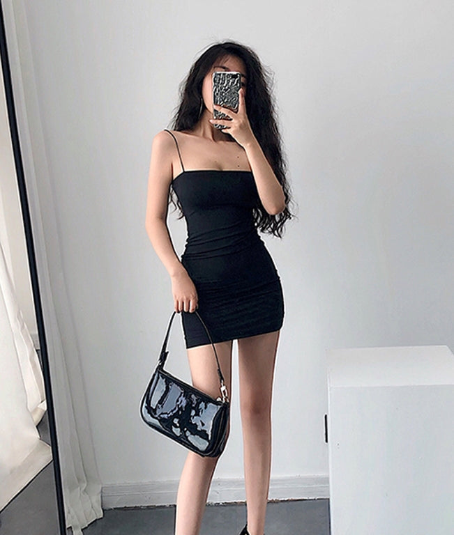 White Sling Bodycon Dress