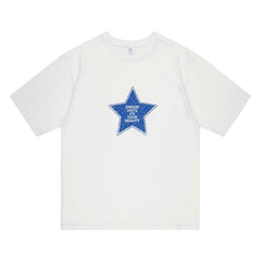 White Star Statement Print T-Shirt