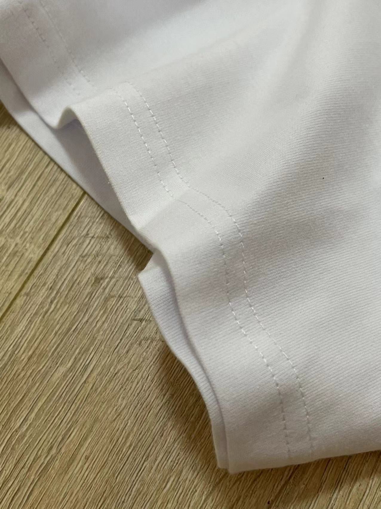 White Strawberry Print Raglan T-Shirt