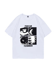 White 'Teenager' Crewneck T-Shirt