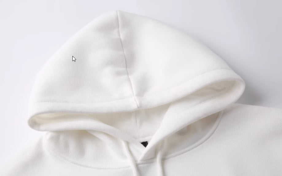 White Thank You Hoodie
