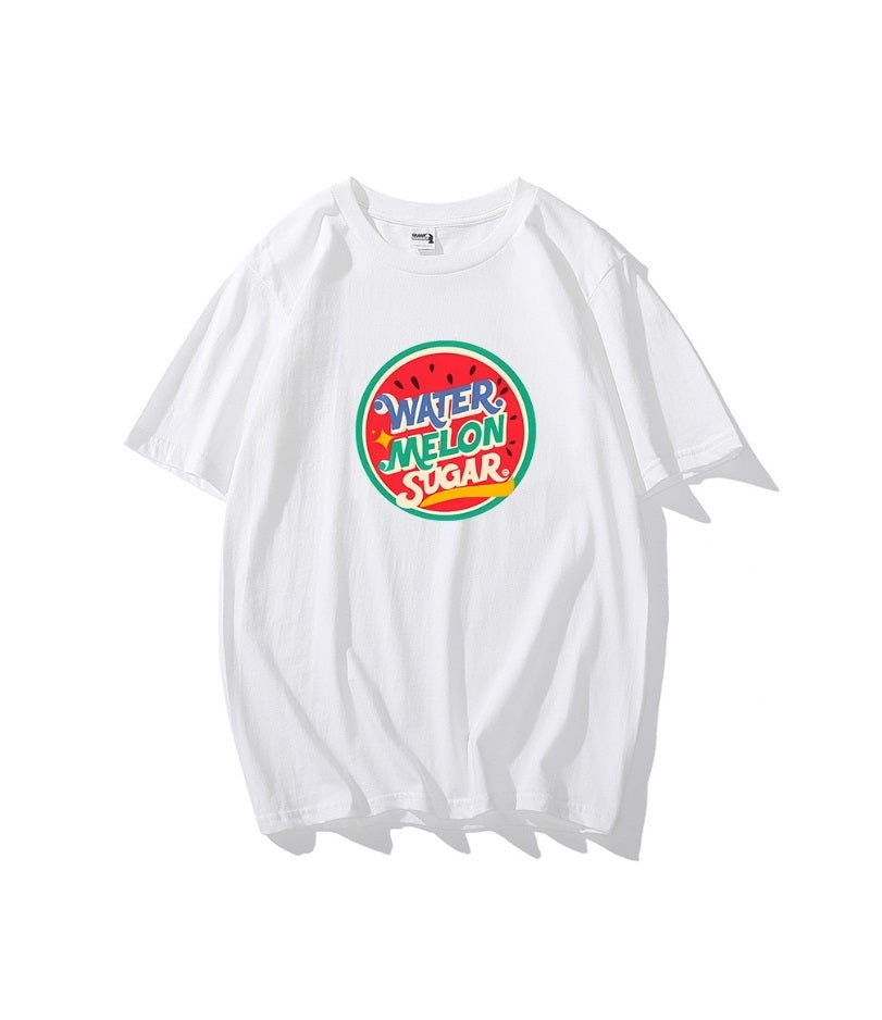 White Watermelon Sugar Print T-Shirt