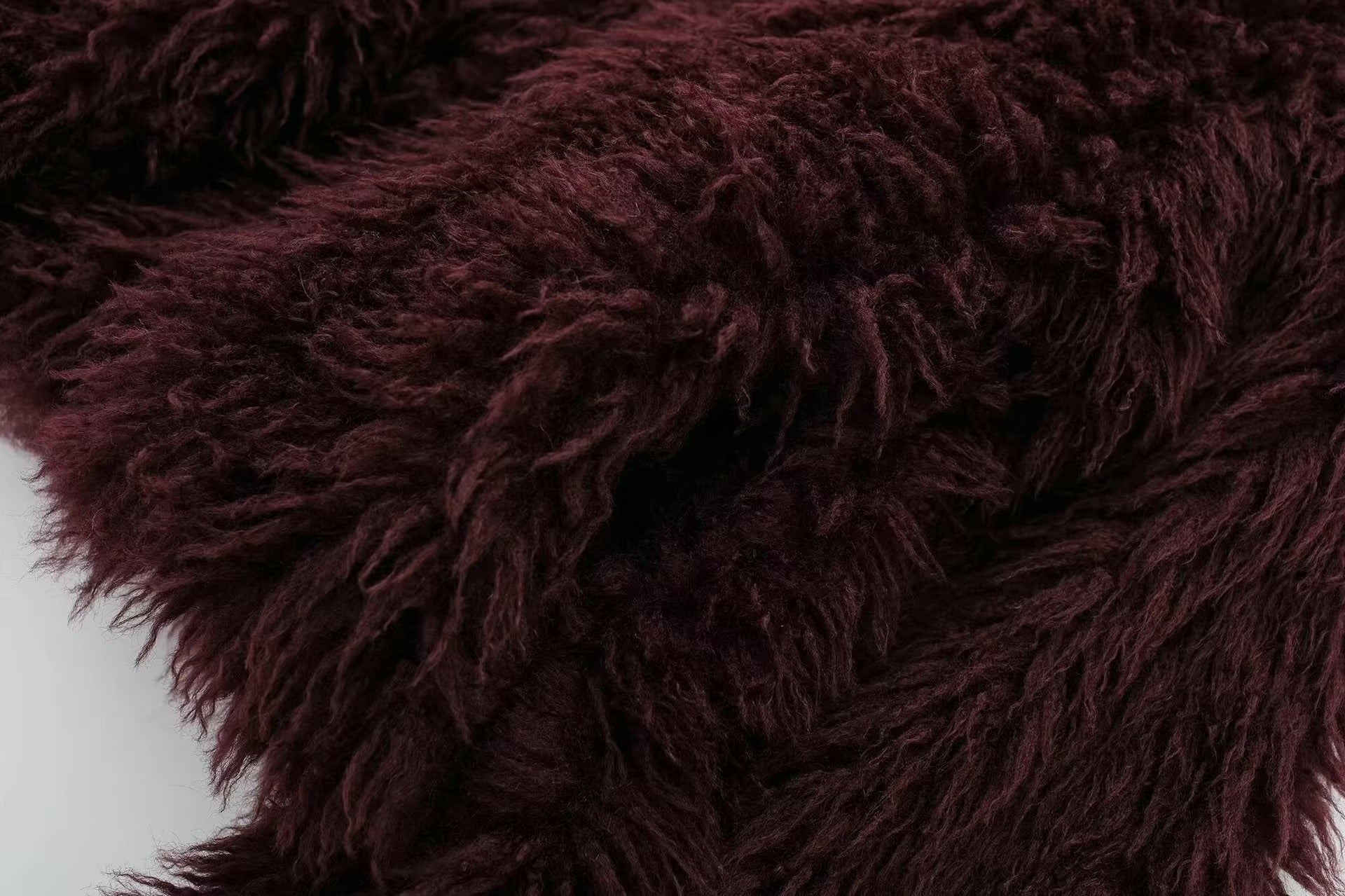 Wine Red Fur Jacket
