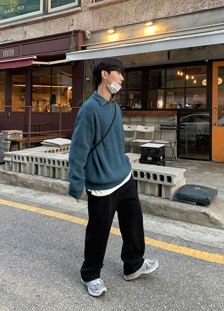 Winter Corduroy Wideleg Casual Pants