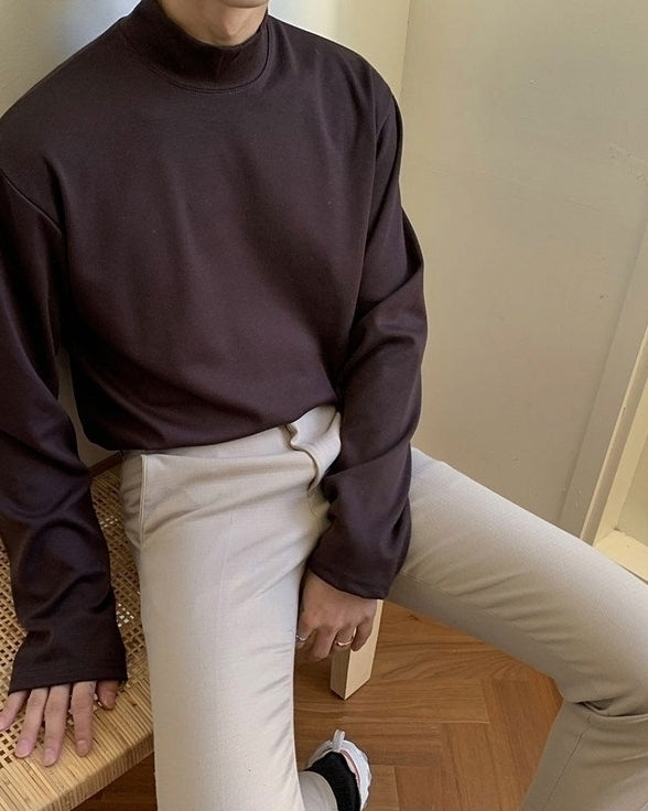 Winter High Neck Warm Long Sleeve Base Layer Shirt