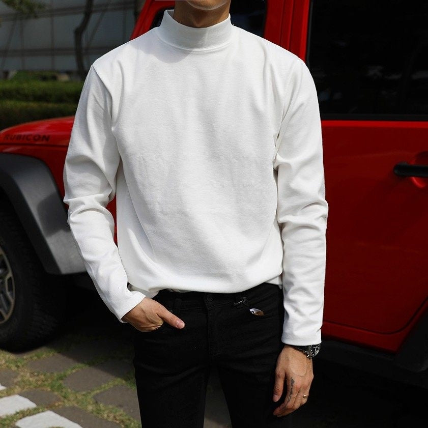 Winter High Neck Warm Long Sleeve Base Layer Shirt