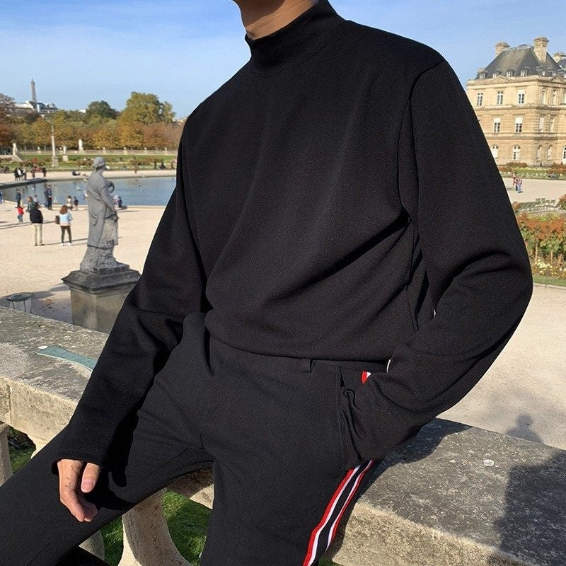Winter High Neck Warm Long Sleeve Base Layer Shirt