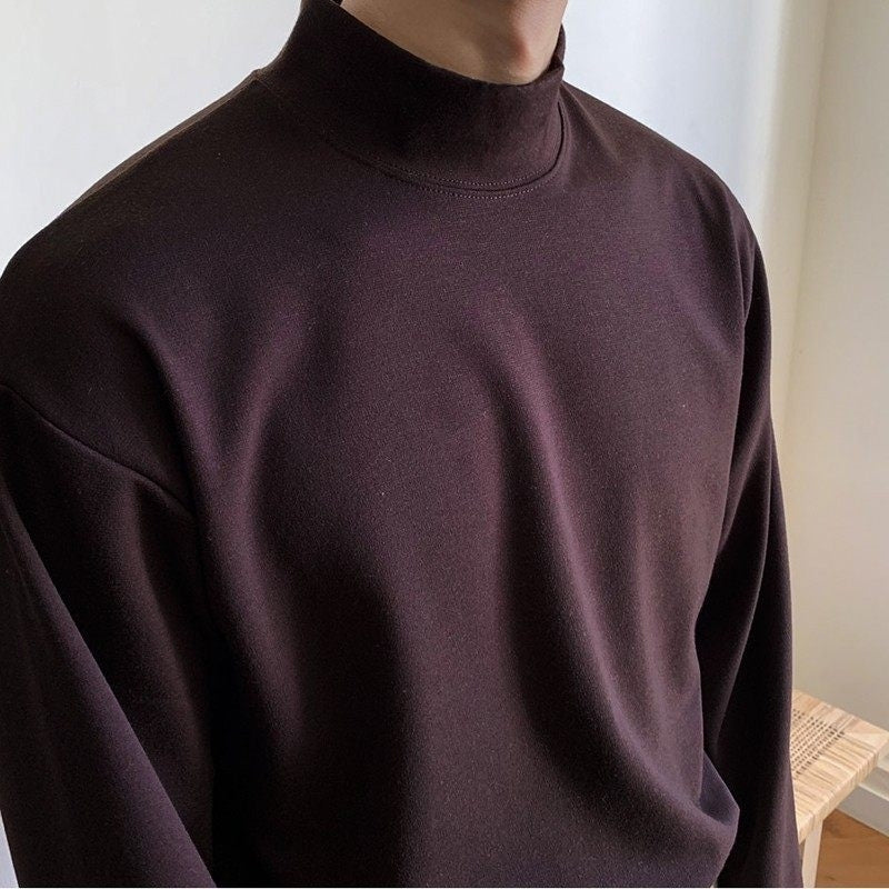 Winter High Neck Warm Long Sleeve Base Layer Shirt