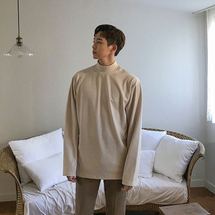 Winter High Neck Warm Long Sleeve Base Layer Shirt