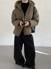 Winter Hooded Padded Commuter Jacket Warm Oversized Trendy