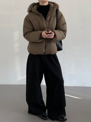 Winter Hooded Padded Commuter Jacket Warm Oversized Trendy