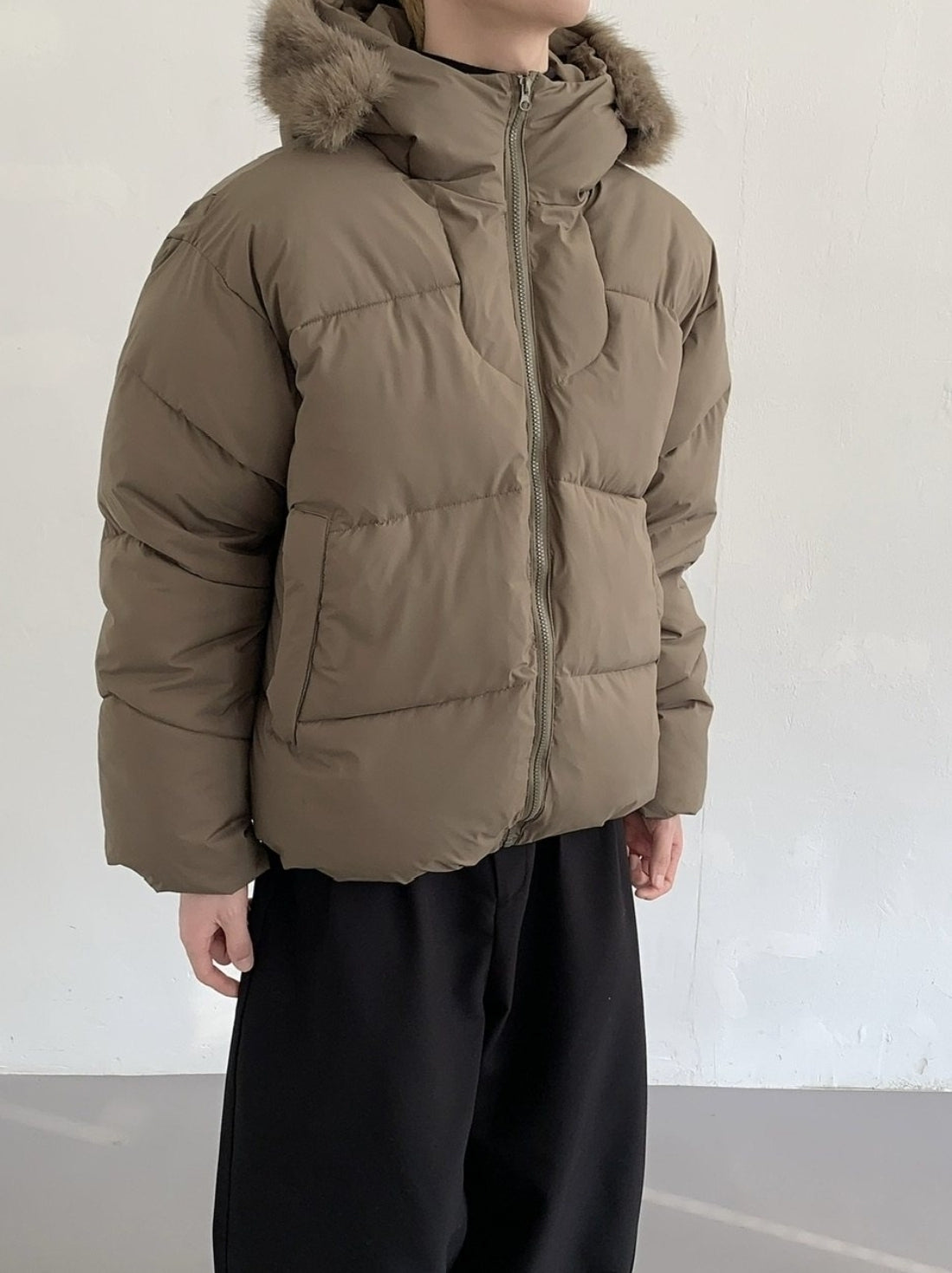 Winter Hooded Padded Commuter Jacket Warm Oversized Trendy