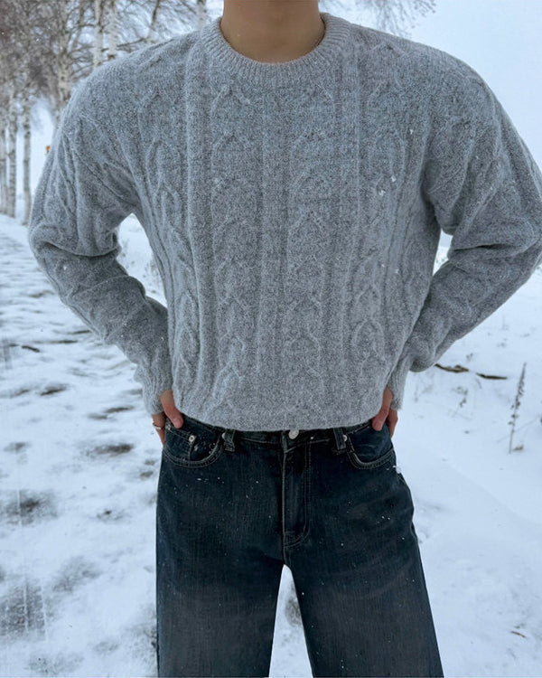Winter Knit Pullover Sweater