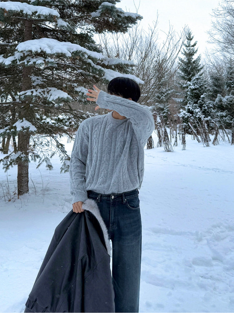 Winter Knit Pullover Sweater