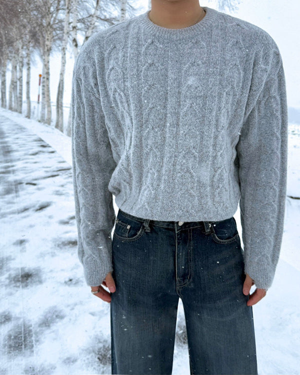 Winter Knit Pullover Sweater
