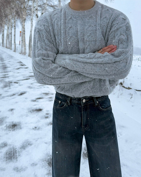 Winter Knit Pullover Sweater