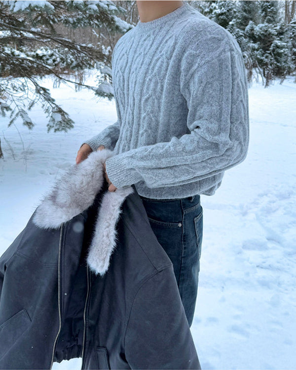 Winter Knit Pullover Sweater
