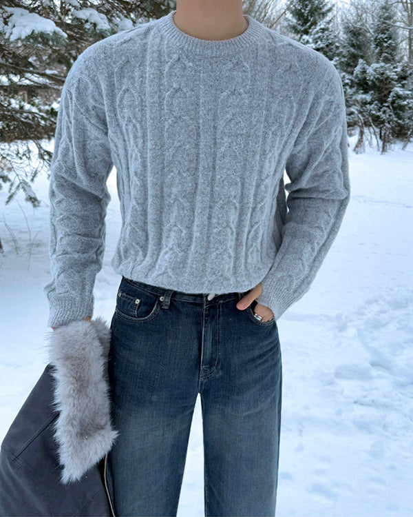 Winter Knit Pullover Sweater
