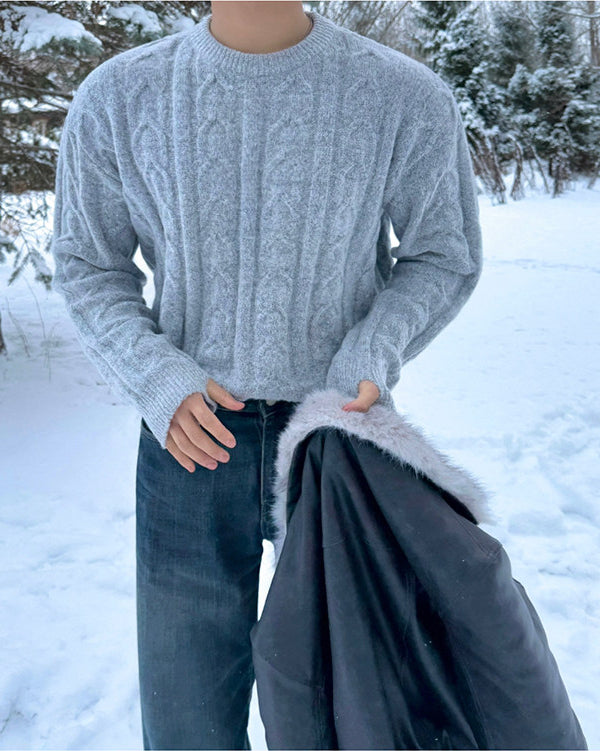 Winter Knit Pullover Sweater