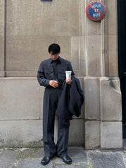 Winter Loose Fit Thickened Suit Collar Coat