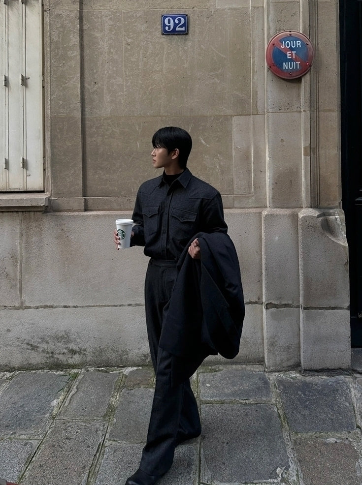 Winter Loose Fit Thickened Suit Collar Coat