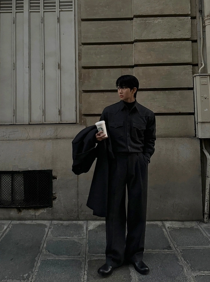 Winter Loose Fit Thickened Suit Collar Coat