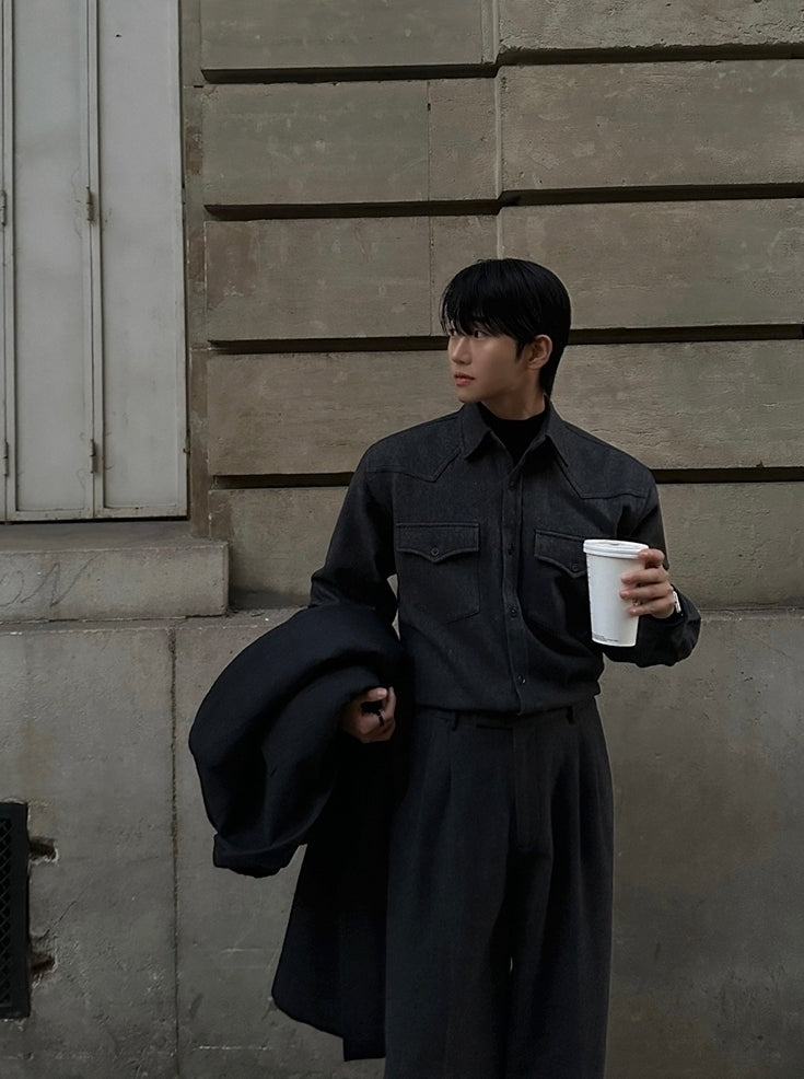 Winter Loose Fit Thickened Suit Collar Coat