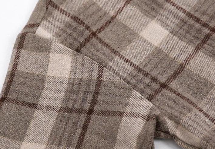 Winter Plaid Thick Long Sleeve Shirt