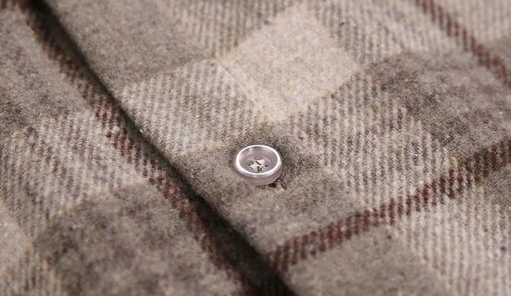 Winter Plaid Thick Long Sleeve Shirt