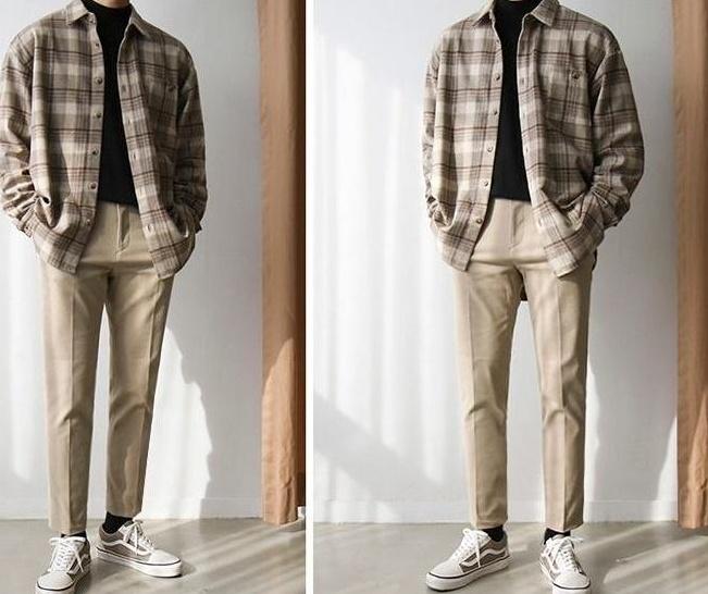 Winter Plaid Thick Long Sleeve Shirt