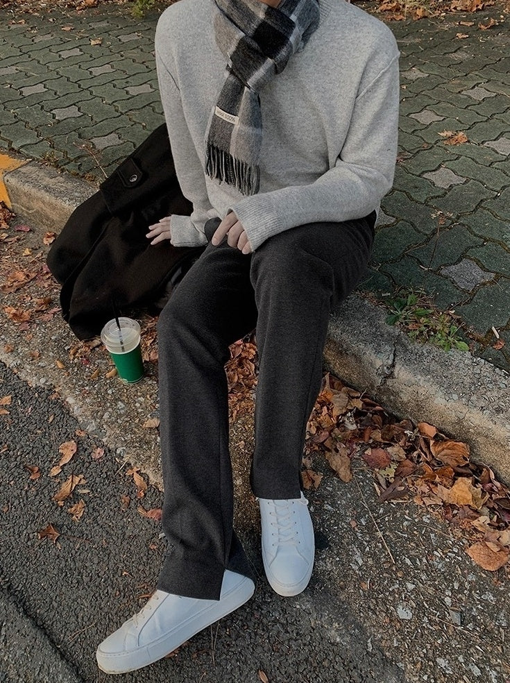 Winter Relaxed Fit Thick Trousers