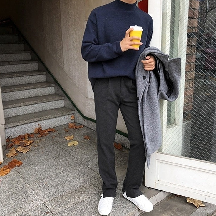 Winter Relaxed Fit Thick Trousers