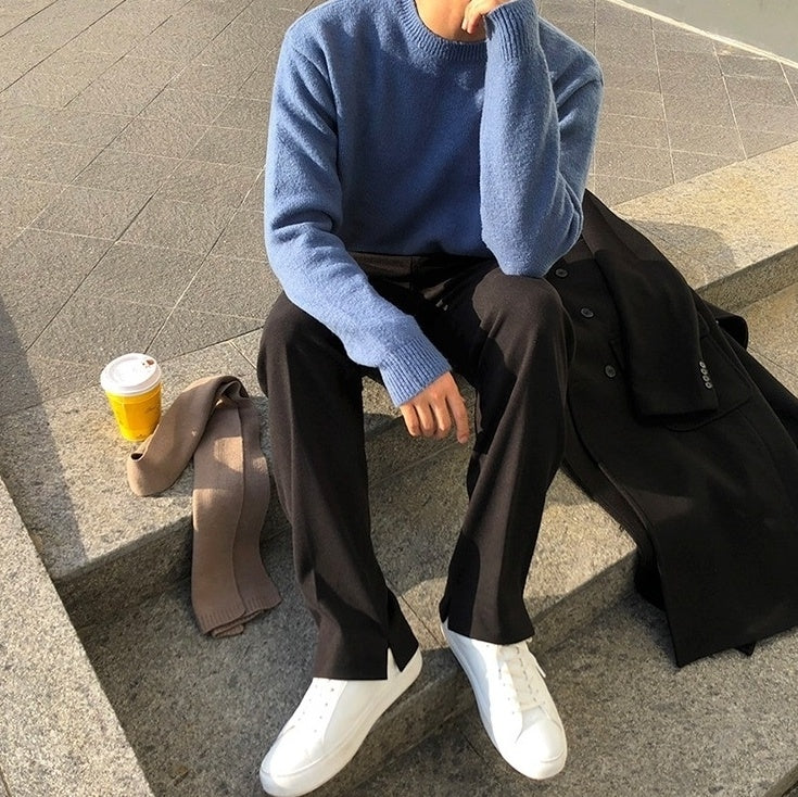 Winter Relaxed Fit Thick Trousers