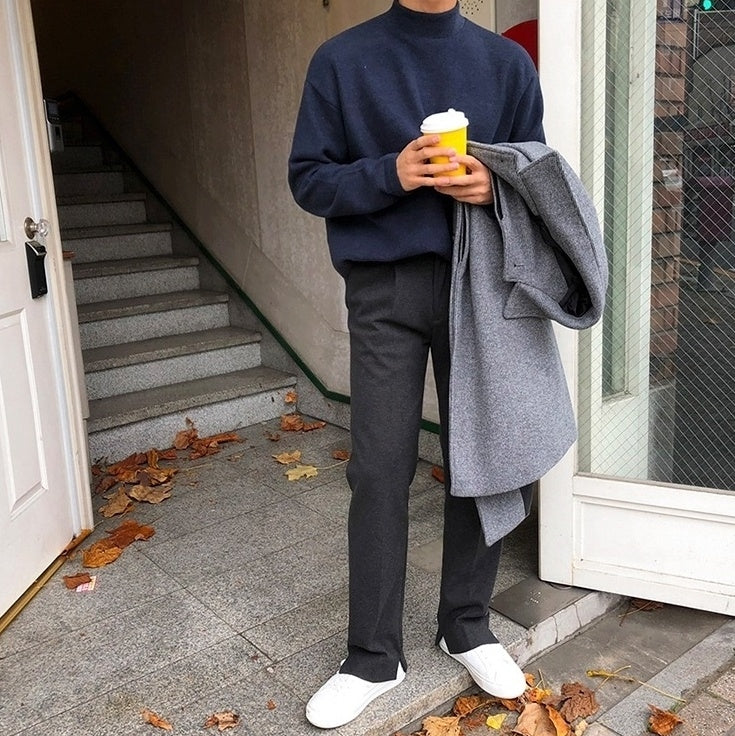 Winter Relaxed Fit Thick Trousers