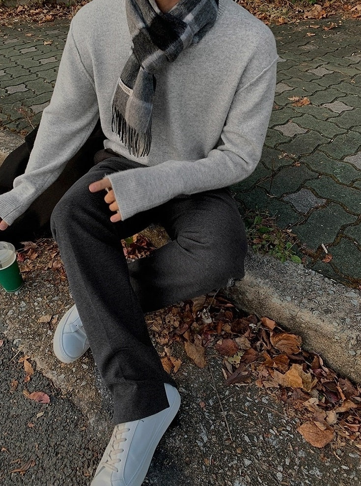 Winter Relaxed Fit Thick Trousers