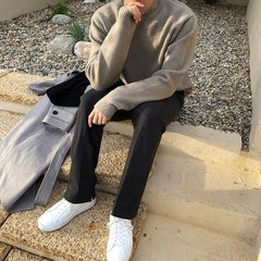 Winter Relaxed Fit Thick Trousers