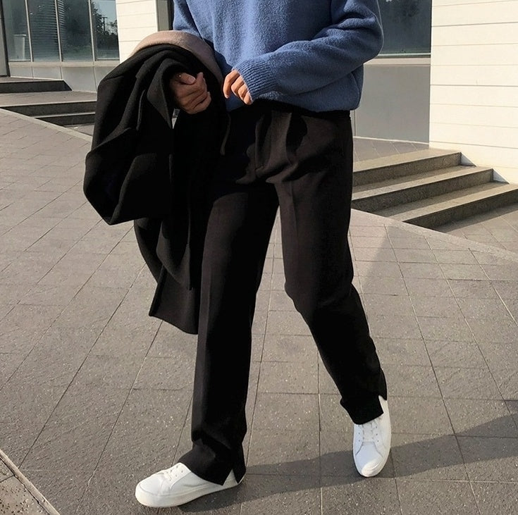 Winter Relaxed Fit Thick Trousers