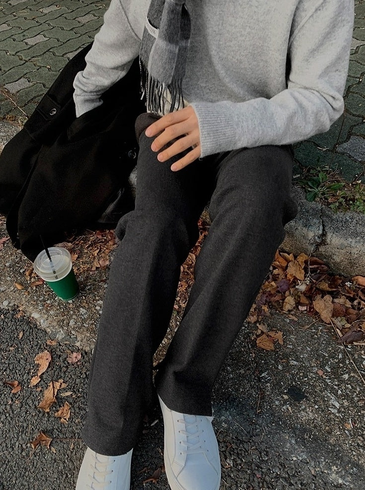 Winter Relaxed Fit Thick Trousers